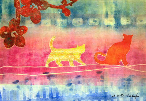 Cats in spring