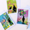 3 assorted double cards with envelopes - Poetic escape - Image 3