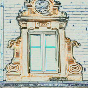 Belfort - Lucarne de toit, Hotel Saint-Christophe