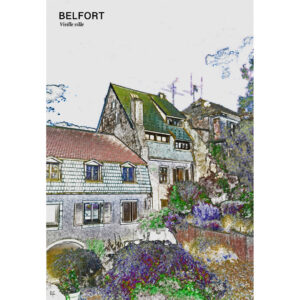 Belfort-Maisons anciennes rue du Rosemont