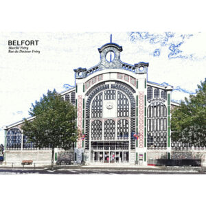 Belfort-Le marché Fréry-centre ville